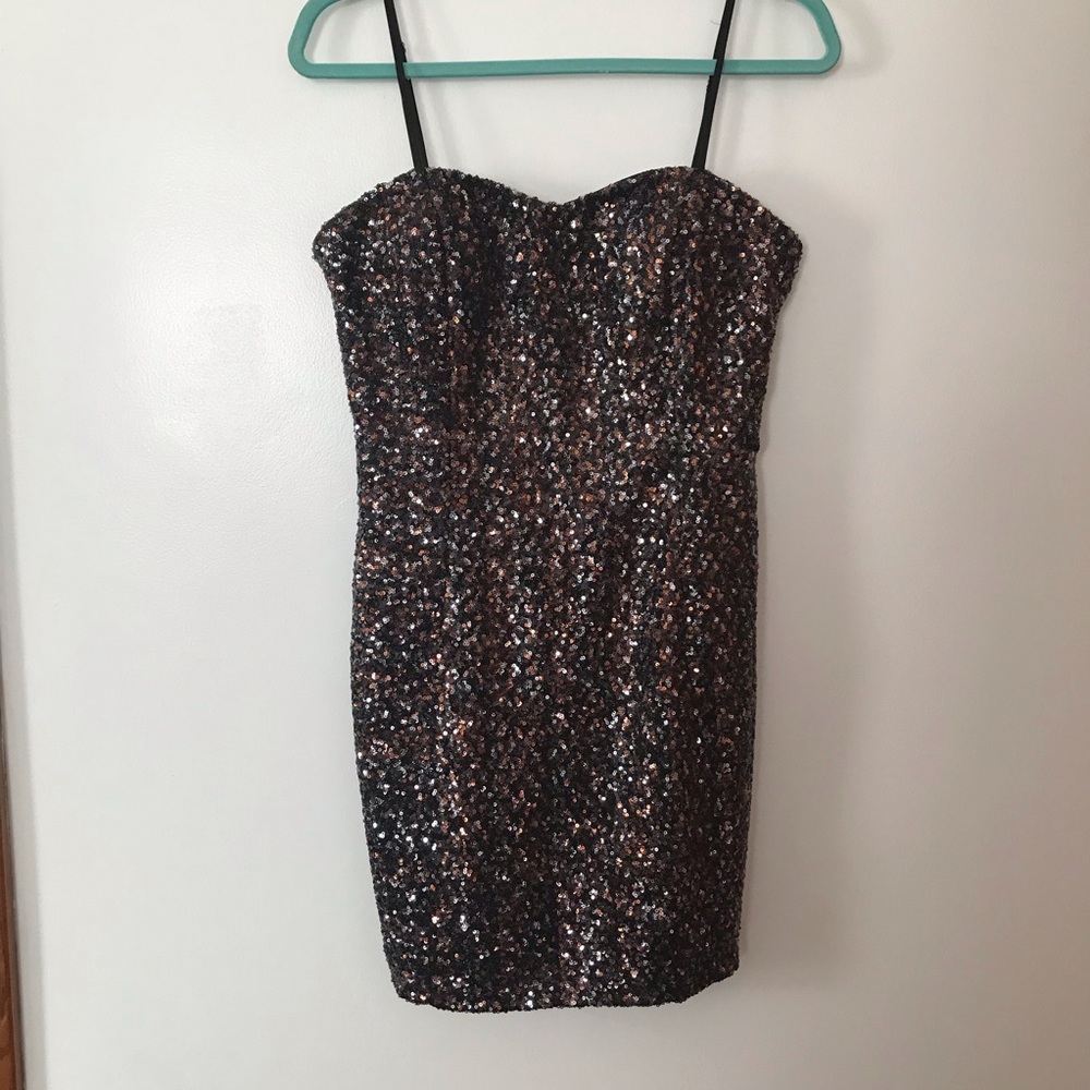 MM Couture by Miss Me Sequined Mini Dress M